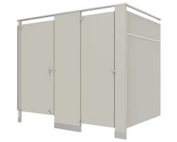 Example of Bradley Powder Coated Partitions