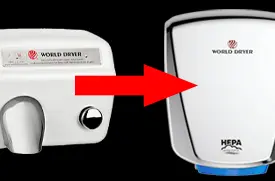 Replacing the HEPA filter on a Dyson HU03 hand dryer