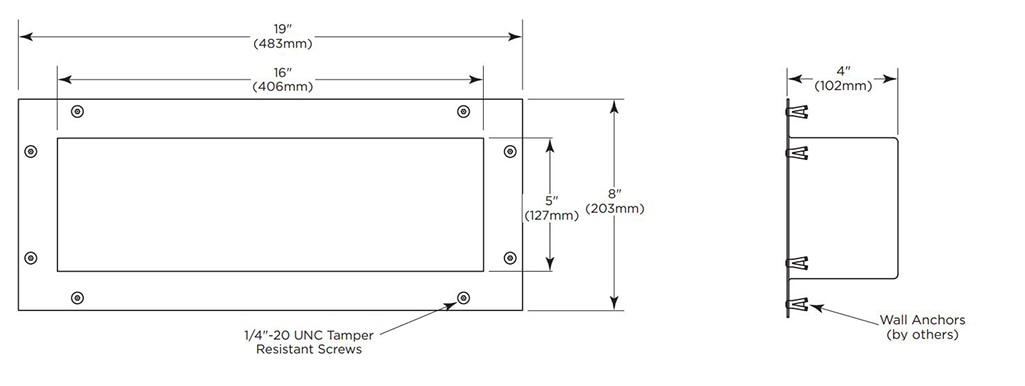 9883 Measurement Diagram