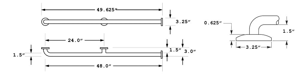 Measurement Diagram for Bradley 8120-003480