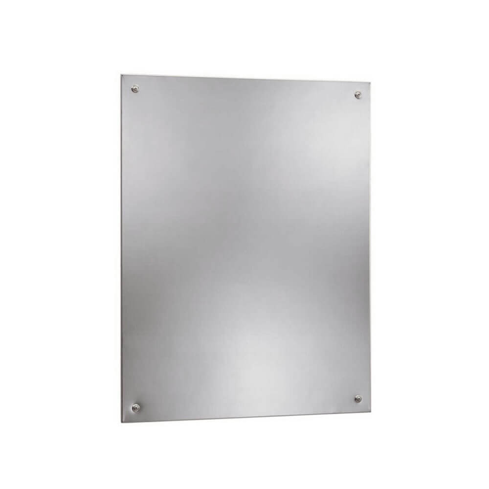 Bobrick B-1556-1824 Frameless, Bright-Polished, Stainless Steel, 18" By ...