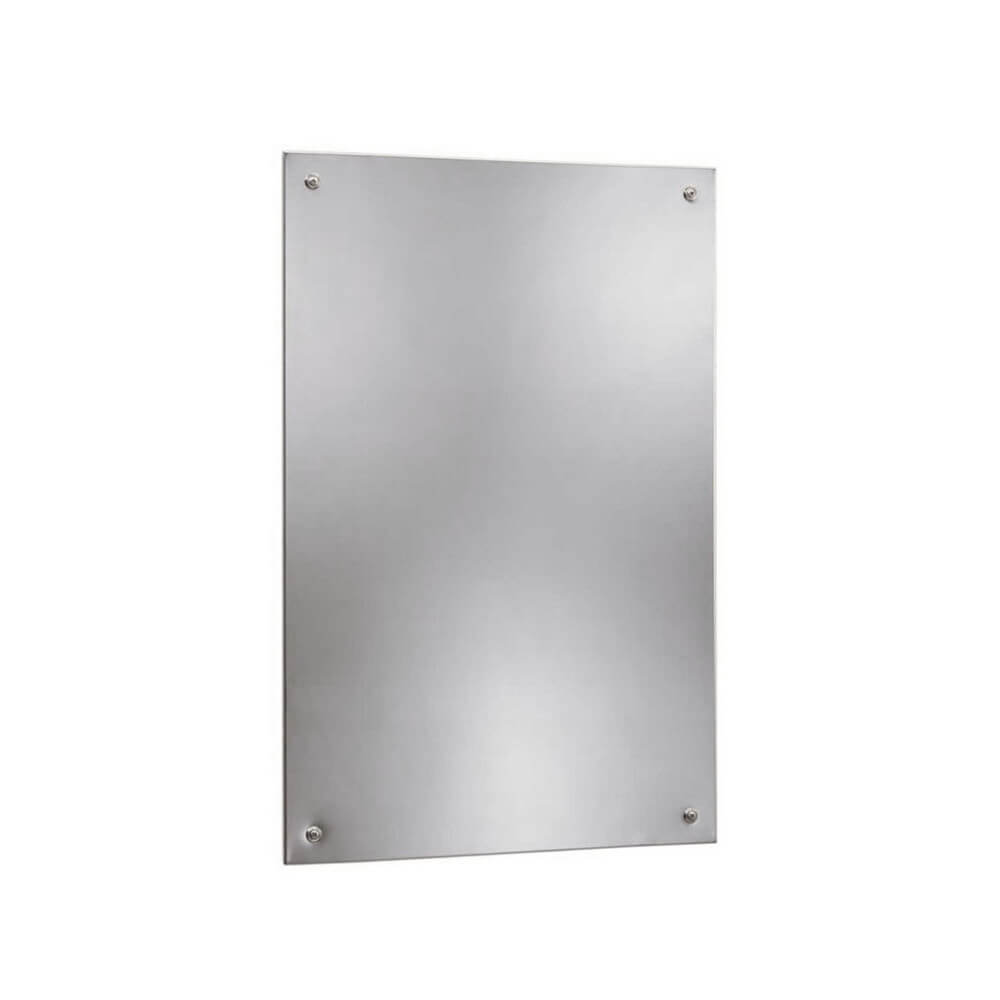 Bobrick B-1556-1830 Frameless, Bright-Polished, Stainless Steel, 18" By ...