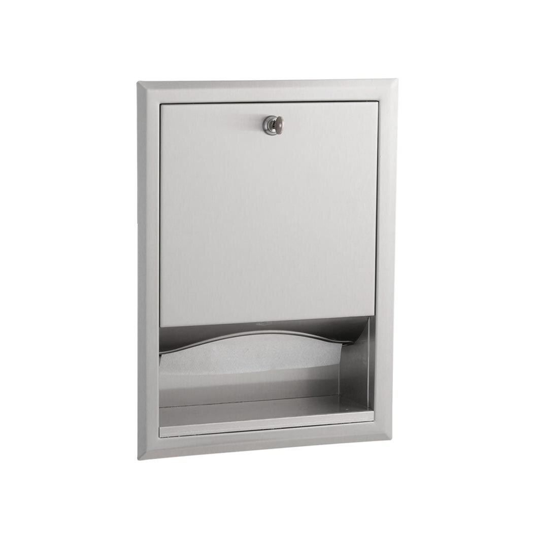 Bobrick B-359 ClassicSeries® Recessed, Satin, Stainless Steel Paper ...