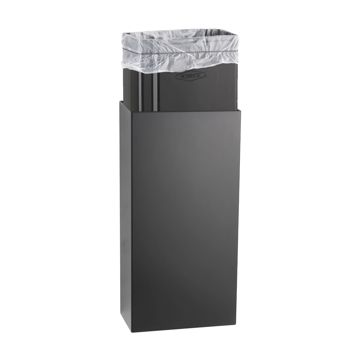 Bobrick 9279.MBLK Fino Collection Surface-Mounted Waste Receptacle ...