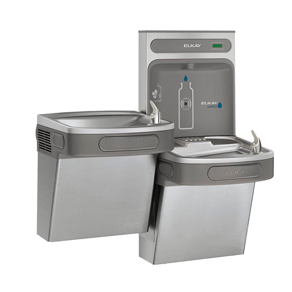 Elkay EZSTL8WSSK EZH2O Bottle Filling Station & Versatile Bi-Level ADA ...